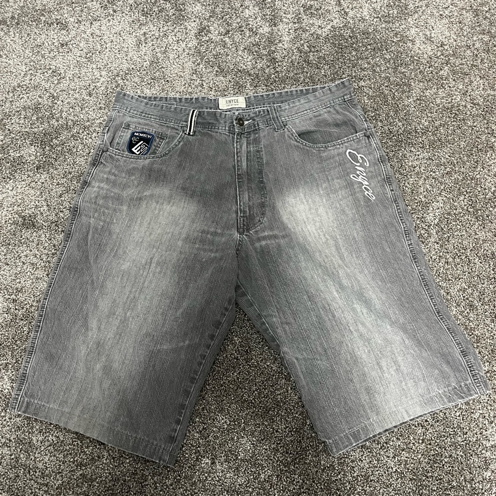 Enyce Gray Jean Shorts for Men